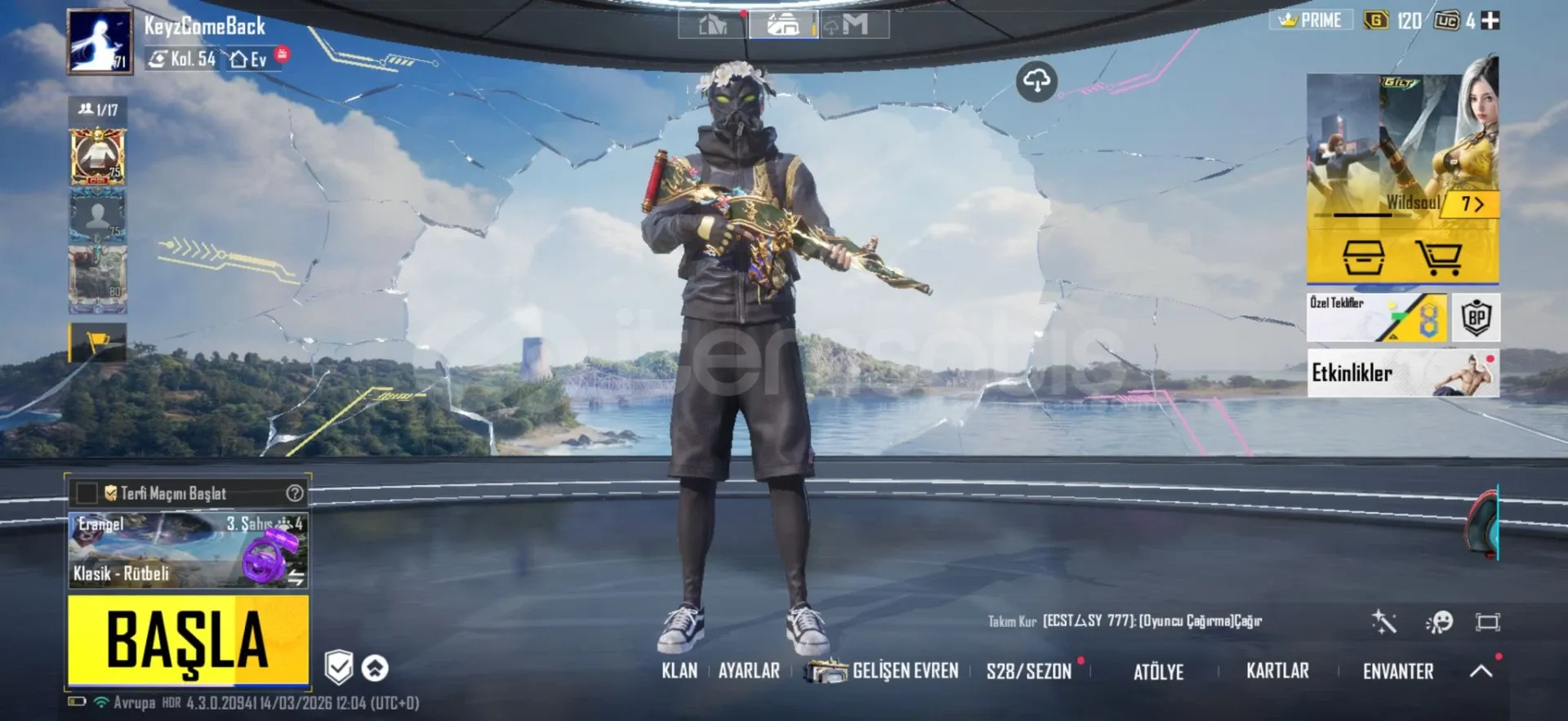 Ucuza bol kombinli 2 M416 hesap!!!!!